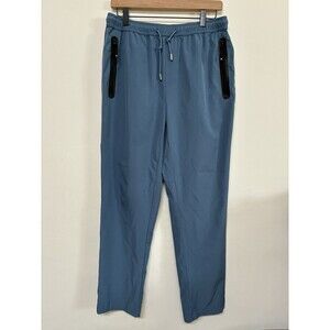TBMPOY Blue Athletic Zipper Pocket Jogger Pants Mens Size Medium